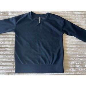 MONDETTA Black Athleisure Sweatshirt Long Sleeve Crewneck Women's Small